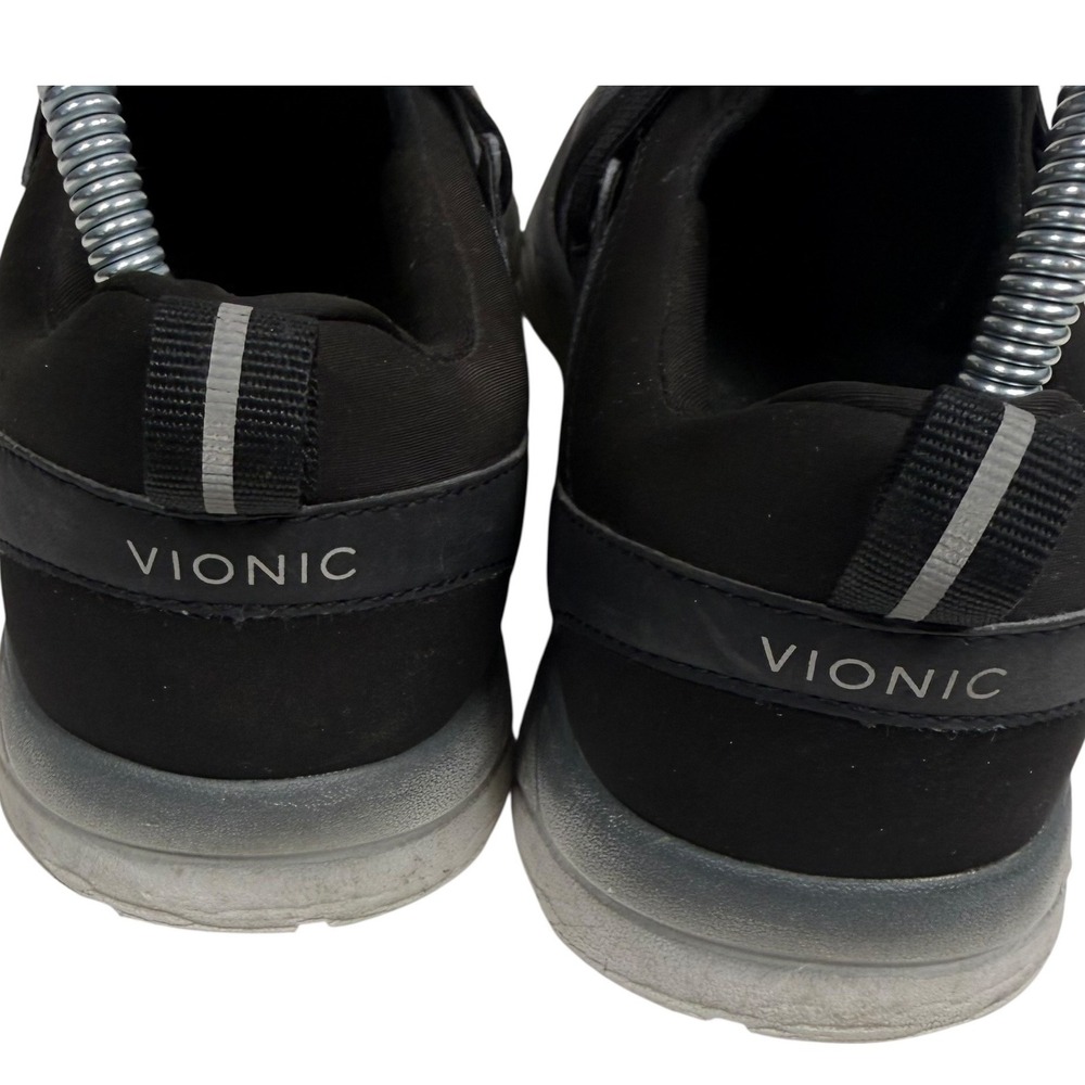 Vionic Dash Womens Black Grey Mesh Slip On Walking Sneakers ASR1449 Size 9.5 - Picture 3 of 12